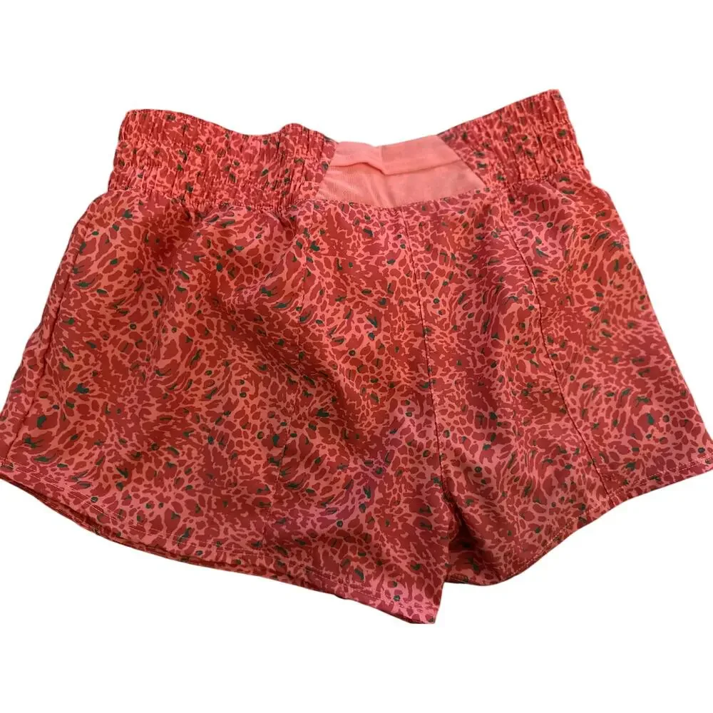 Nike Women's One Dri-FIT Mid-Rise Brief Lined Shorts, Coral Chalk, Small, NWT
